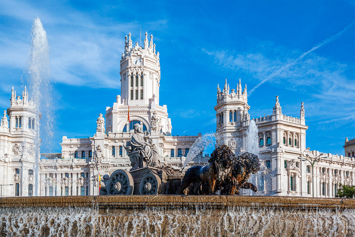 Visite gratuite de Madrid à vélo - Cibeles